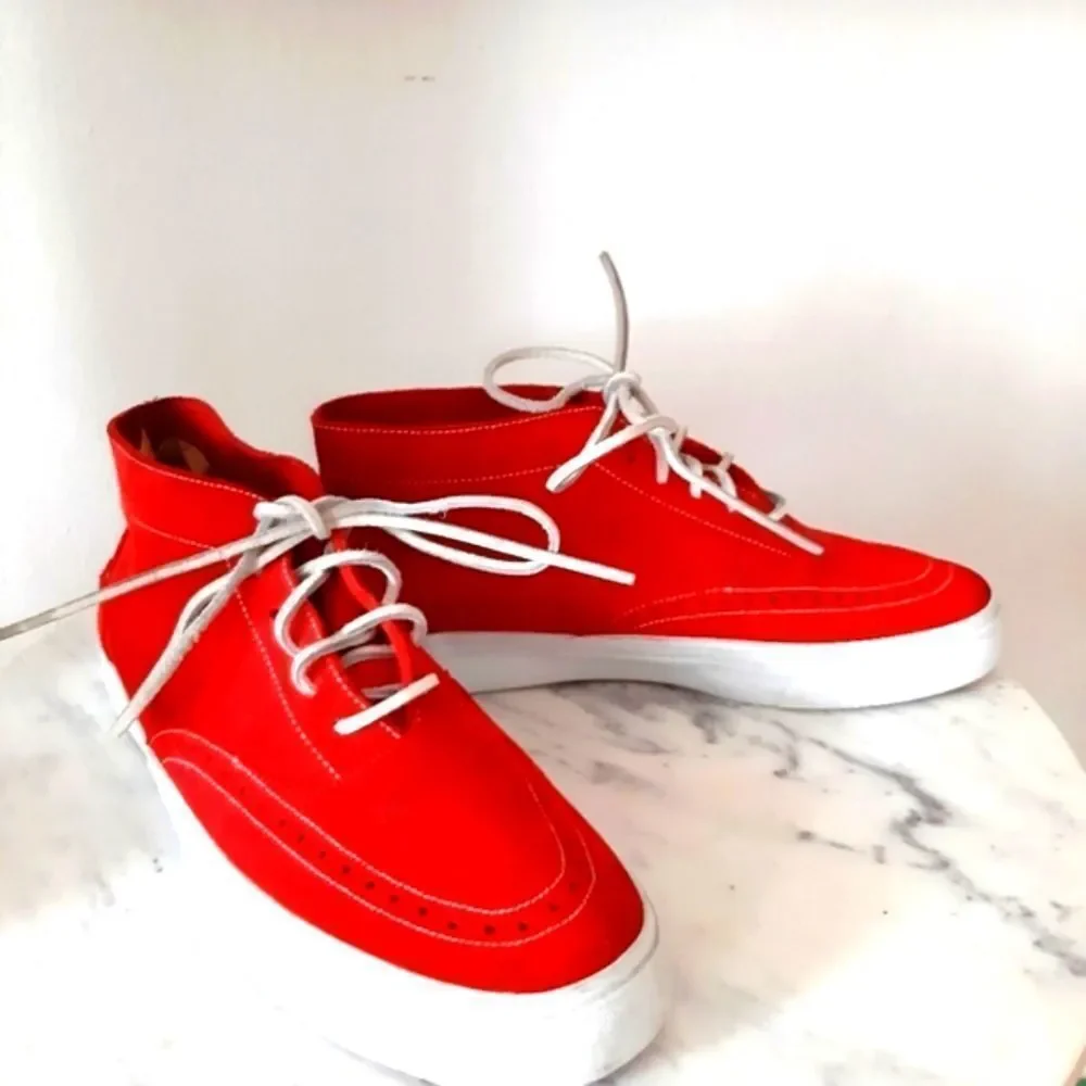 ALIFE New York Public Estate Mid Anarchi Suede Red Sz 9.5
